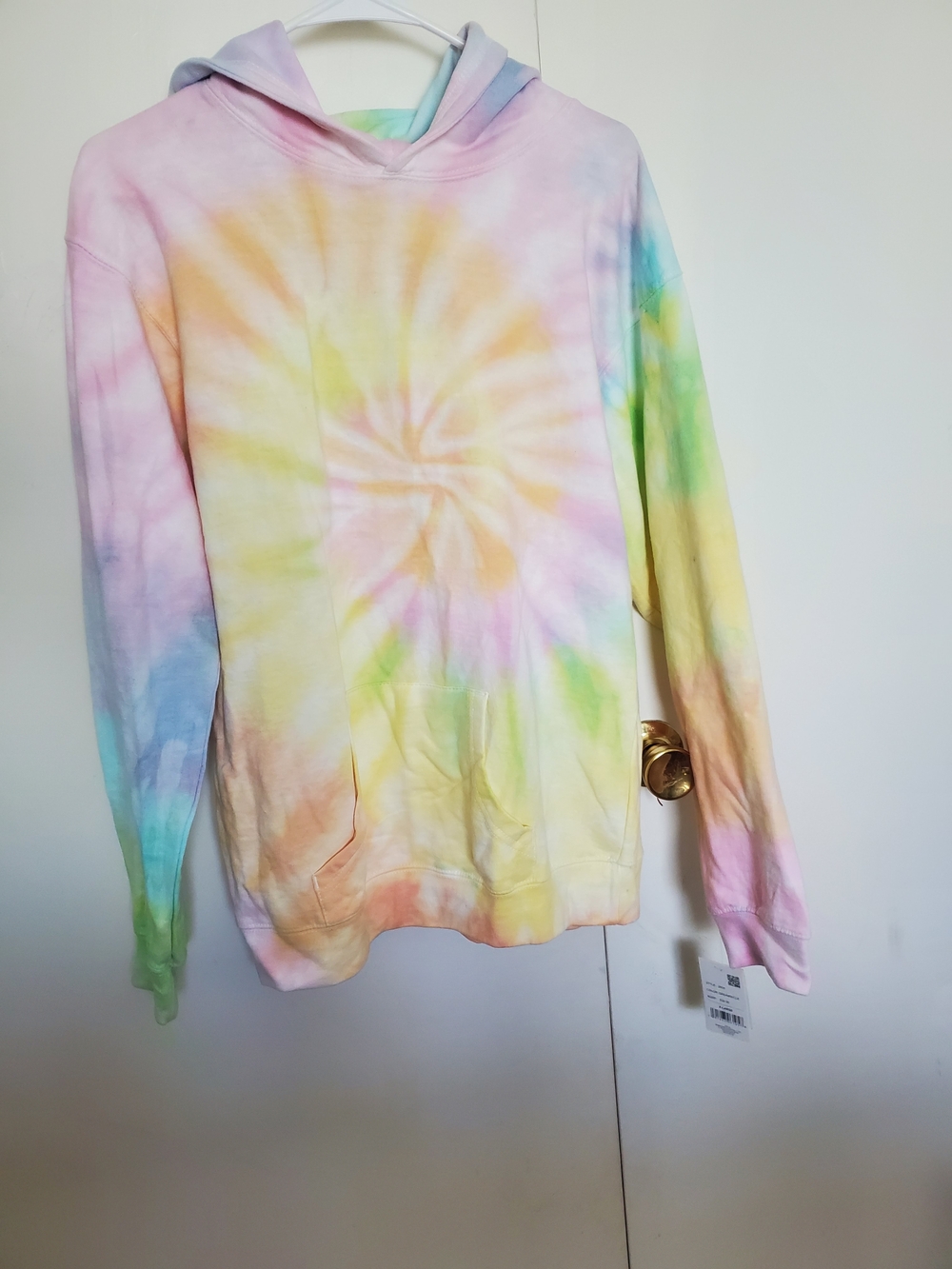 Kids Tie-Dye Pastel Hoodie Sweatshirt - Multi